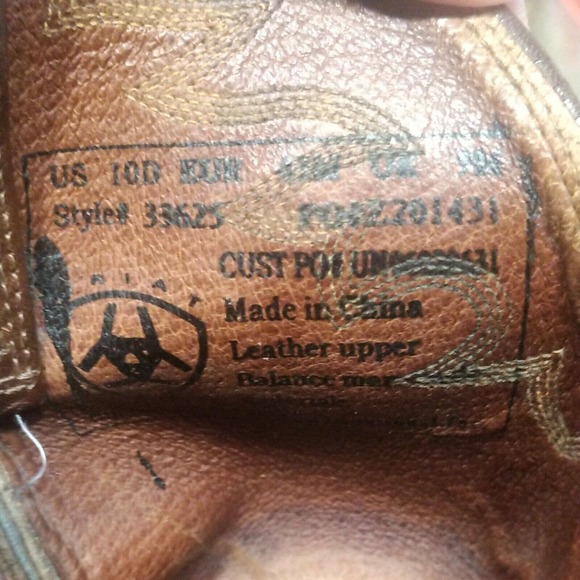 Ariat Black Deertan Legend Men's Leather Western Cowboy Boots Size 10 D - Picture 12 of 12